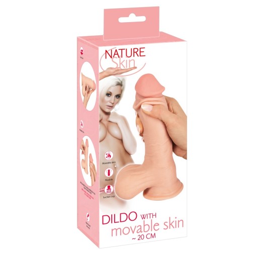 NS Dildo with movable skin 20